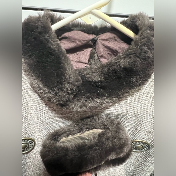 Joseph Ribkoff Creations Ribbed Sheath Dress Faux Fur Trim (D1) - Picture 6 of 10